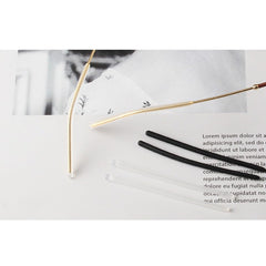 Two pairs of eyeglass end tips with tube sleeve replacement tips