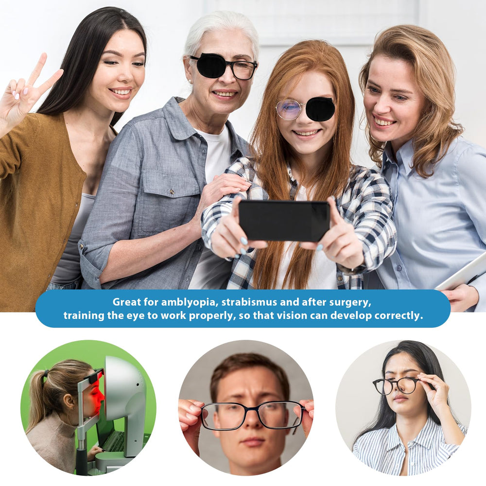 Over-glasses nonadhesive eye patch suitable for glasses wearers
