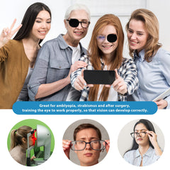 Over-glasses nonadhesive eye patch suitable for glasses wearers