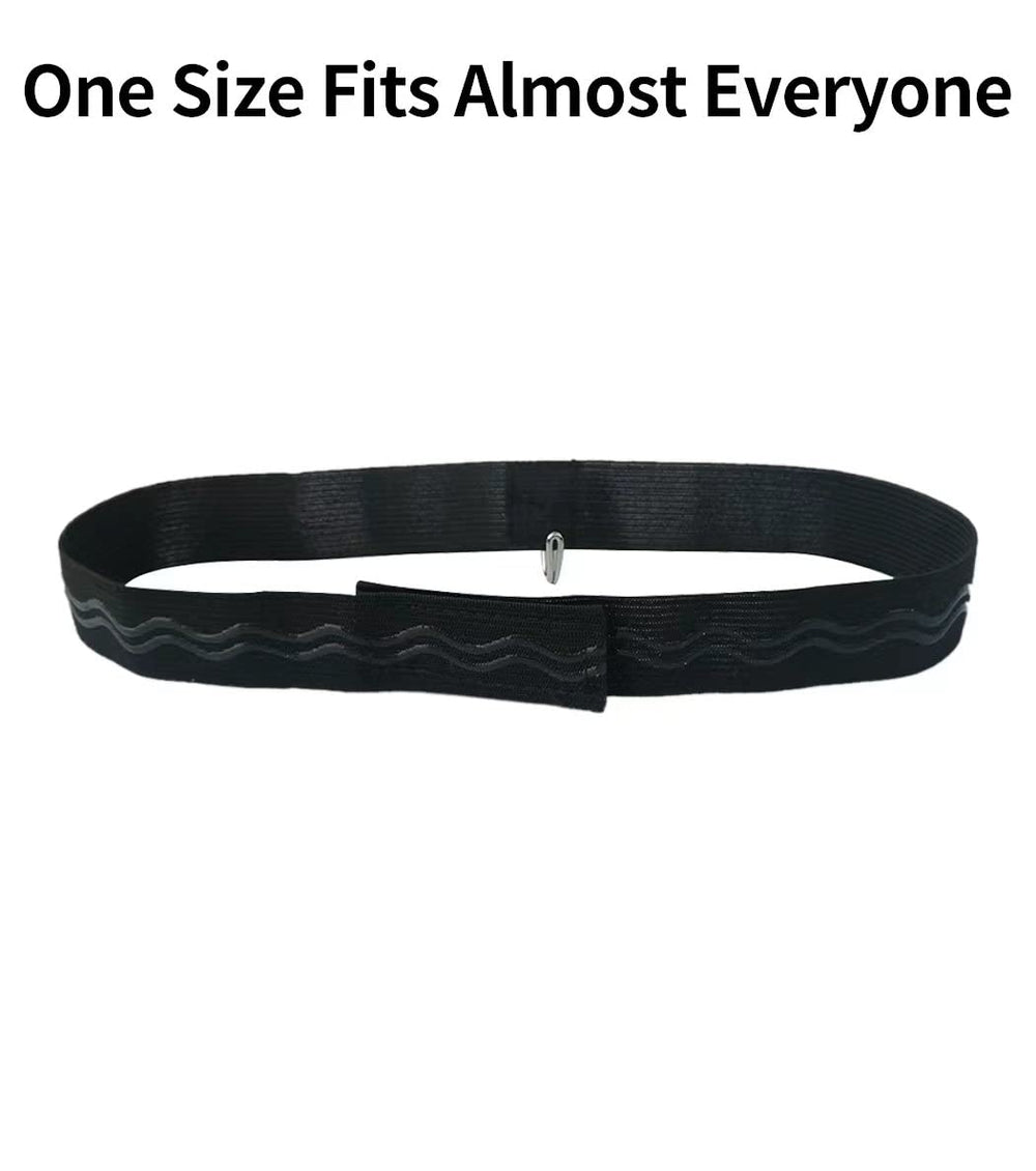 Eyeglass suspension with hook design in black for nose recovery.