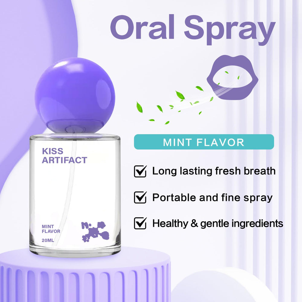 Two-pack probiotic oral spray with travel-ready packaging