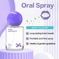 Two-pack probiotic oral spray with travel-ready packaging