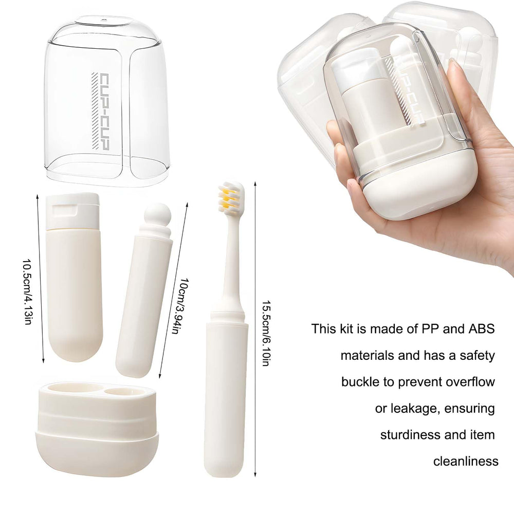 Toothpaste dispenser integrated into travel case for easy dispensing