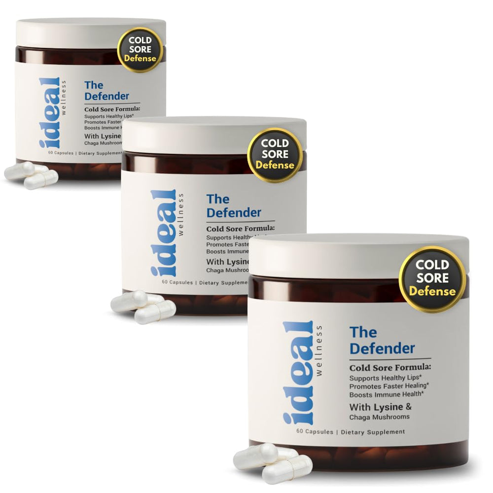 Hero image of the 3-pack cold sore treatment for lips