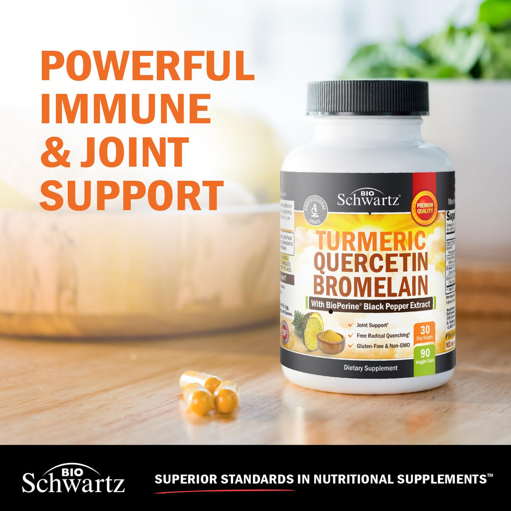 30-day supply packaging for Turmeric Quercetin Bromelain