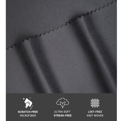 Packaging displaying 30 cloths (29 dark gray, 1 white) for daily use