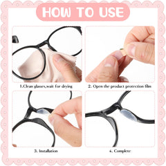 Anti-slip nose pad design for eyeglasses