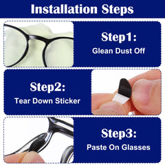 Nose pad size 16mm x 7mm on glasses