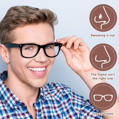 2 mm thick silicone nose pad detail