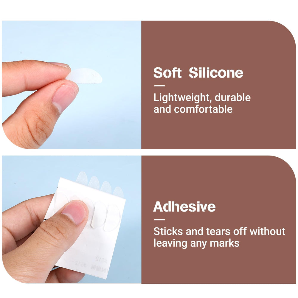 Transparent nose pads blending with any frame