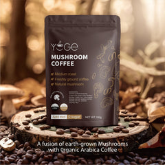 Bag of mushroom coffee offering 30 servings
