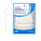 Three resealable bags containing 100 dental floss picks each