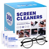 300-piece cleaning wipes for glasses and eyewear