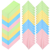 Pack of 300 multicolor microfiber glasses cleaning cloths