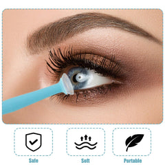 Usage illustration of removing contact lenses with suction stick
