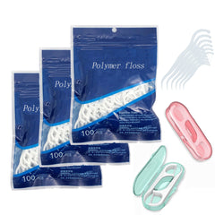 Display of 320 pieces dental floss picks in packaging