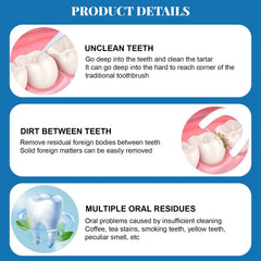 2-in-1 dental floss pick and toothpick design