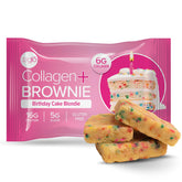 Hero image of 12-pack Birthday Cake Blondie 321glo Collagen Protein Brownie