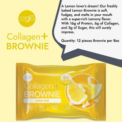 Nutritional info highlighting 16g protein and 6g collagen