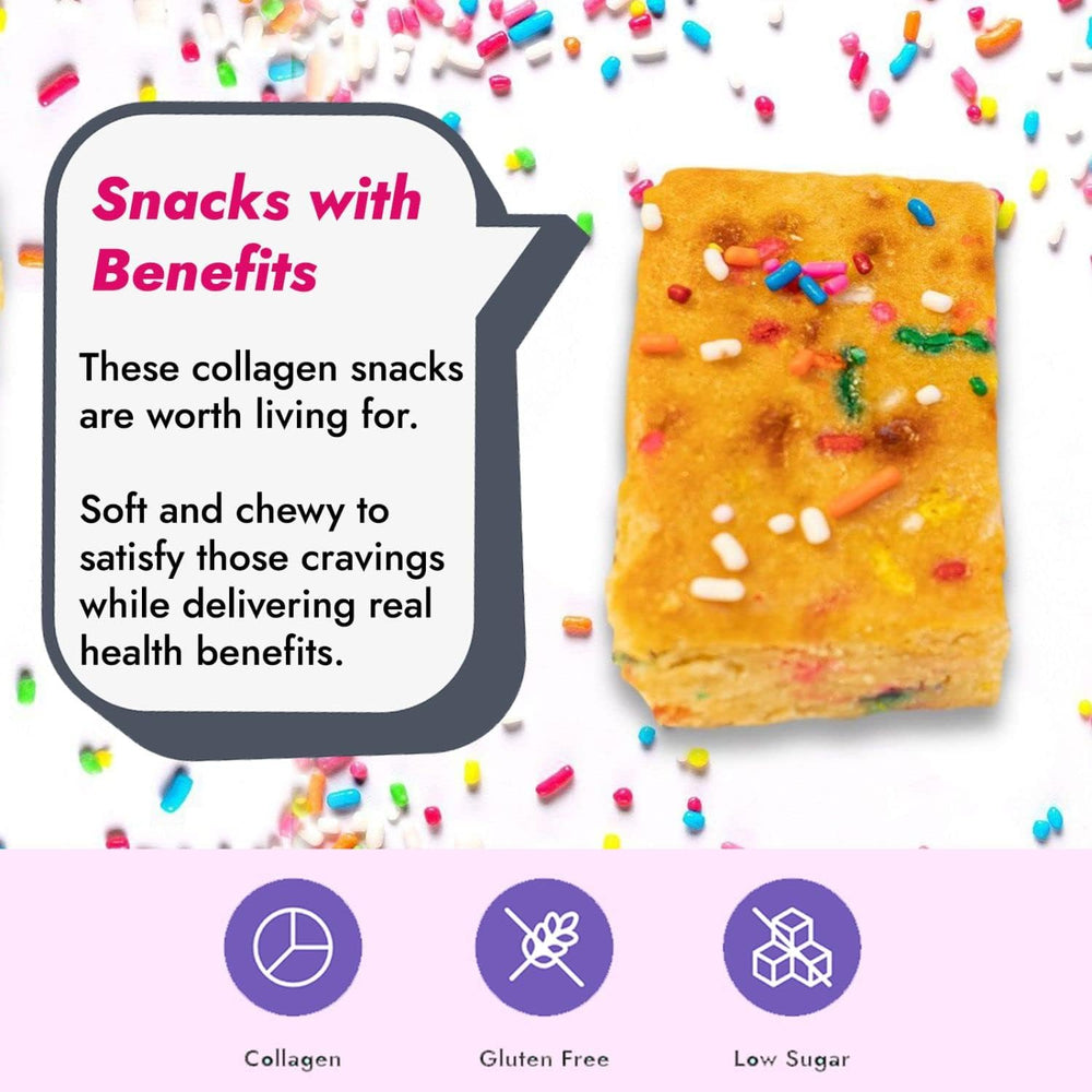 321glo Collagen Protein Brownie nutrition label emphasizes low sugar and gluten-free ingredients.