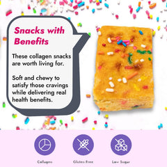 321glo Collagen Protein Brownie nutrition label emphasizes low sugar and gluten-free ingredients.
