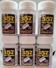 357 HR MAGNUM bottle with pills for on-the-go energy