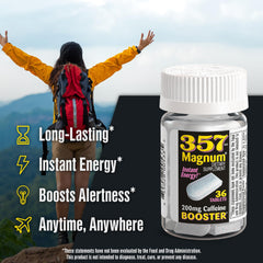 357 HR MAGNUM energy tablets dosage detail helps plan caffeine intake.