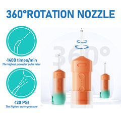 360-degree rotating nozzle for easy access