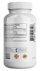 Potassium supplement product image with benefits list