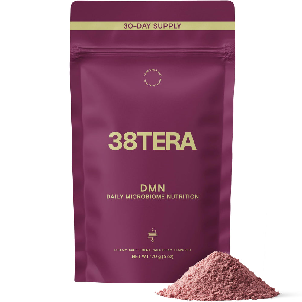 Front view of 38TERA DMN Wild Berry 6 oz container
