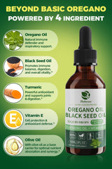 Graphic showing the 4-in-1 herbal blend ingredients