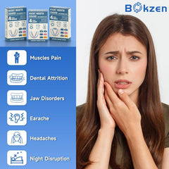 Blue kid mouth guard moldable for nighttime clenching — close-up
