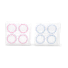 Main product image showing 4-pack clear contact lens cases