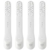 4-pack gray toothbrush replacement heads compatible with Quip Styled electric toothbrush