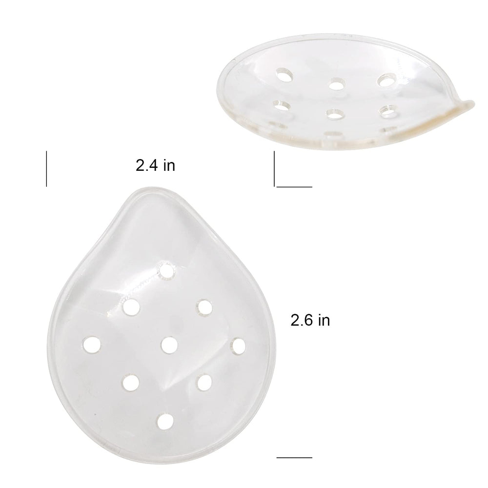 Close-up of breathable ventilation holes on plastic eye patch