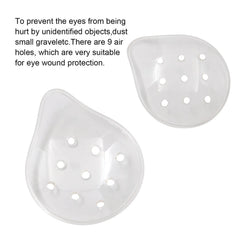 Sturdy, non-irritating plastic eye patch for eye protection