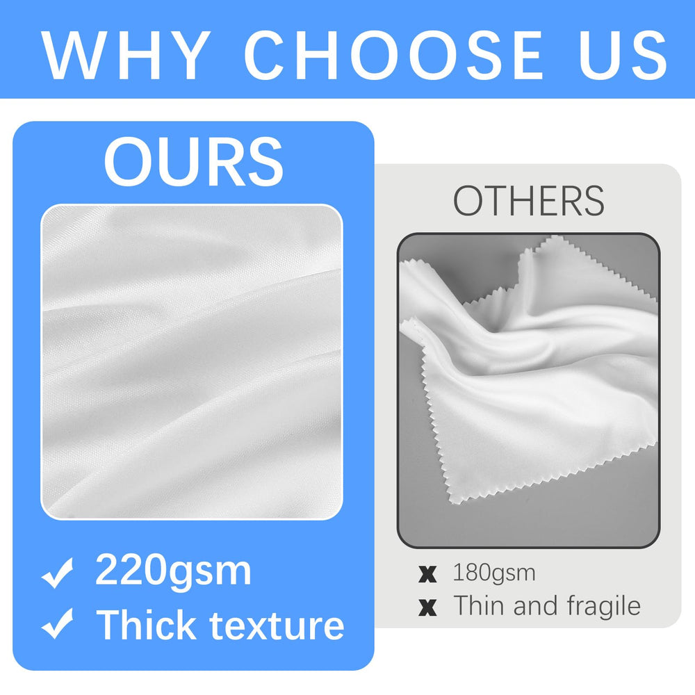 Microfiber cloths for camera lenses and screens (6x7 in)