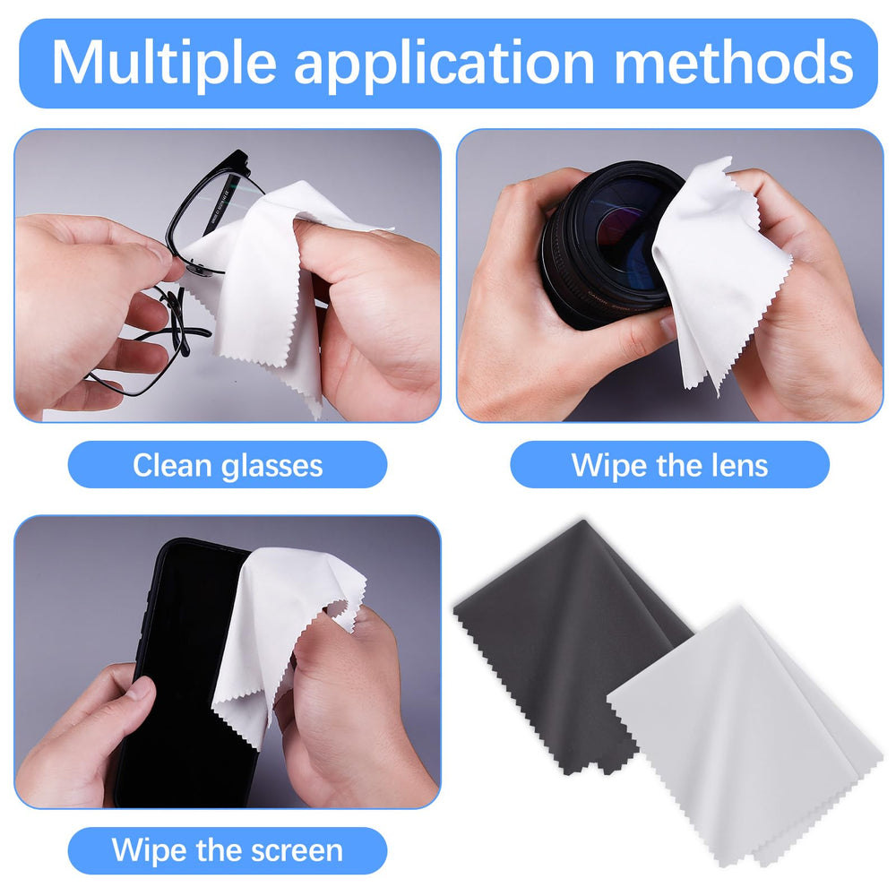 Reusable eyeglass cleaning cloths suitable for DIY branding (6x7 in)