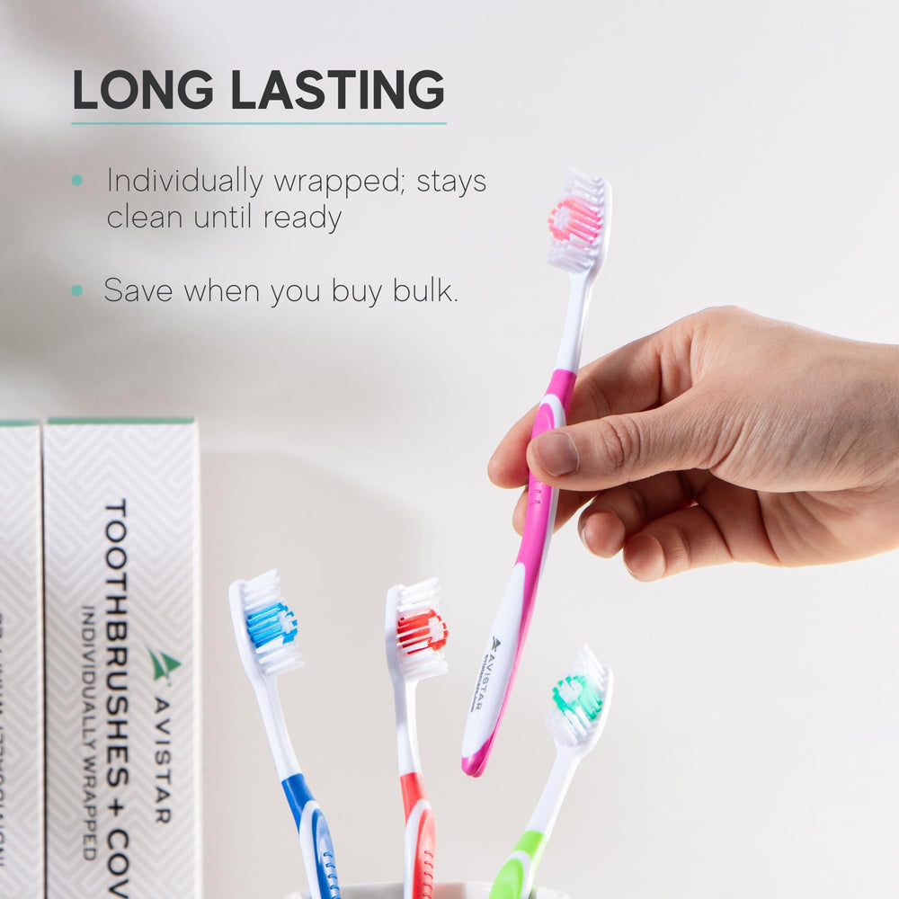 Toothbrushes suitable for hotels, Airbnb, and travel