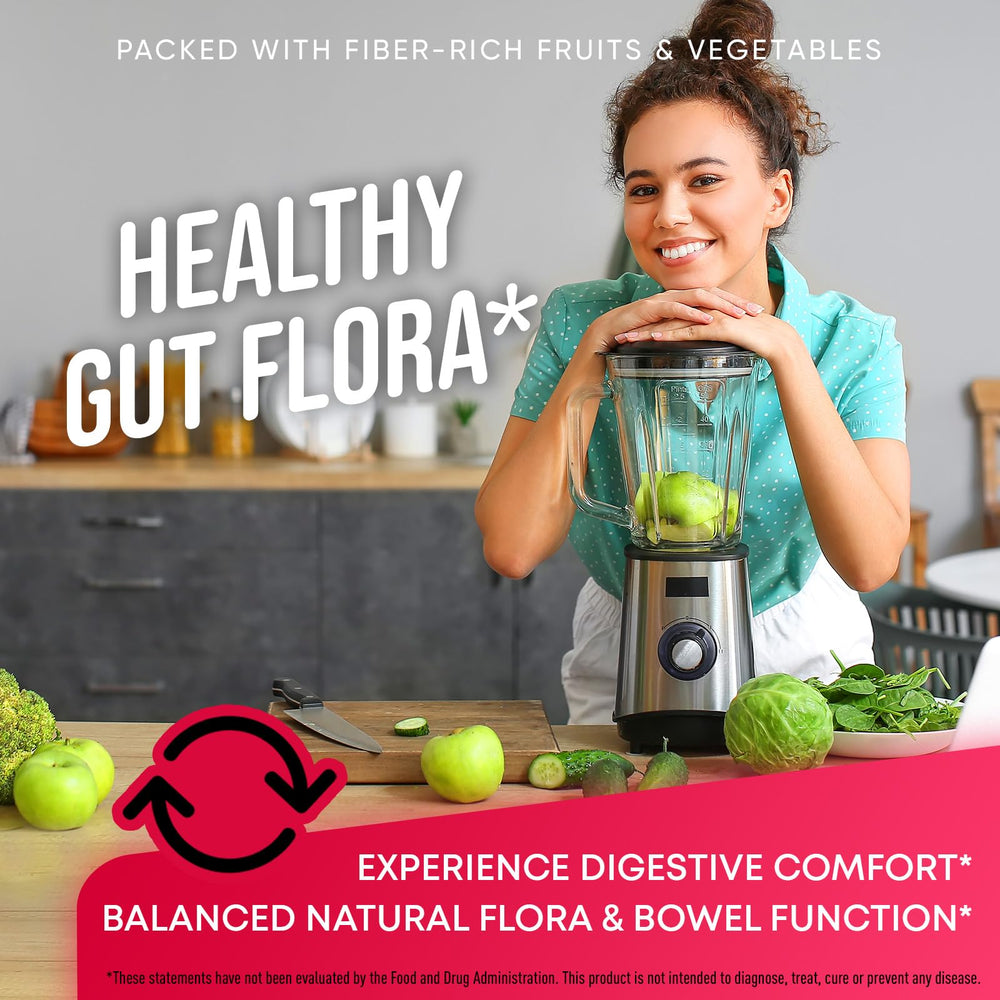 Blend of 45 fruits and vegetables for daily nutrition