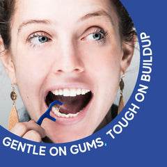 Compact bulk floss picks suitable for travel and office use