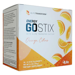 4Life Energy Go Stix bottle front for on-the-go energy and focus.