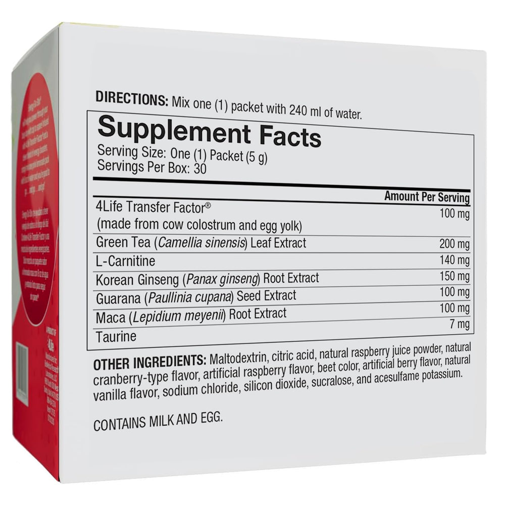 4Life Energy Go Stix packet closeup highlighting convenient daily energy support