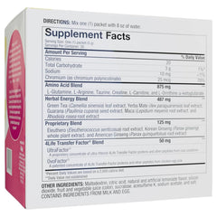 4Life Energy Go Stix pink lemonade dissolving in water to create a refreshing drink.