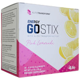 4Life Energy Go Stix pink lemonade packet for a quick energy boost on the go.