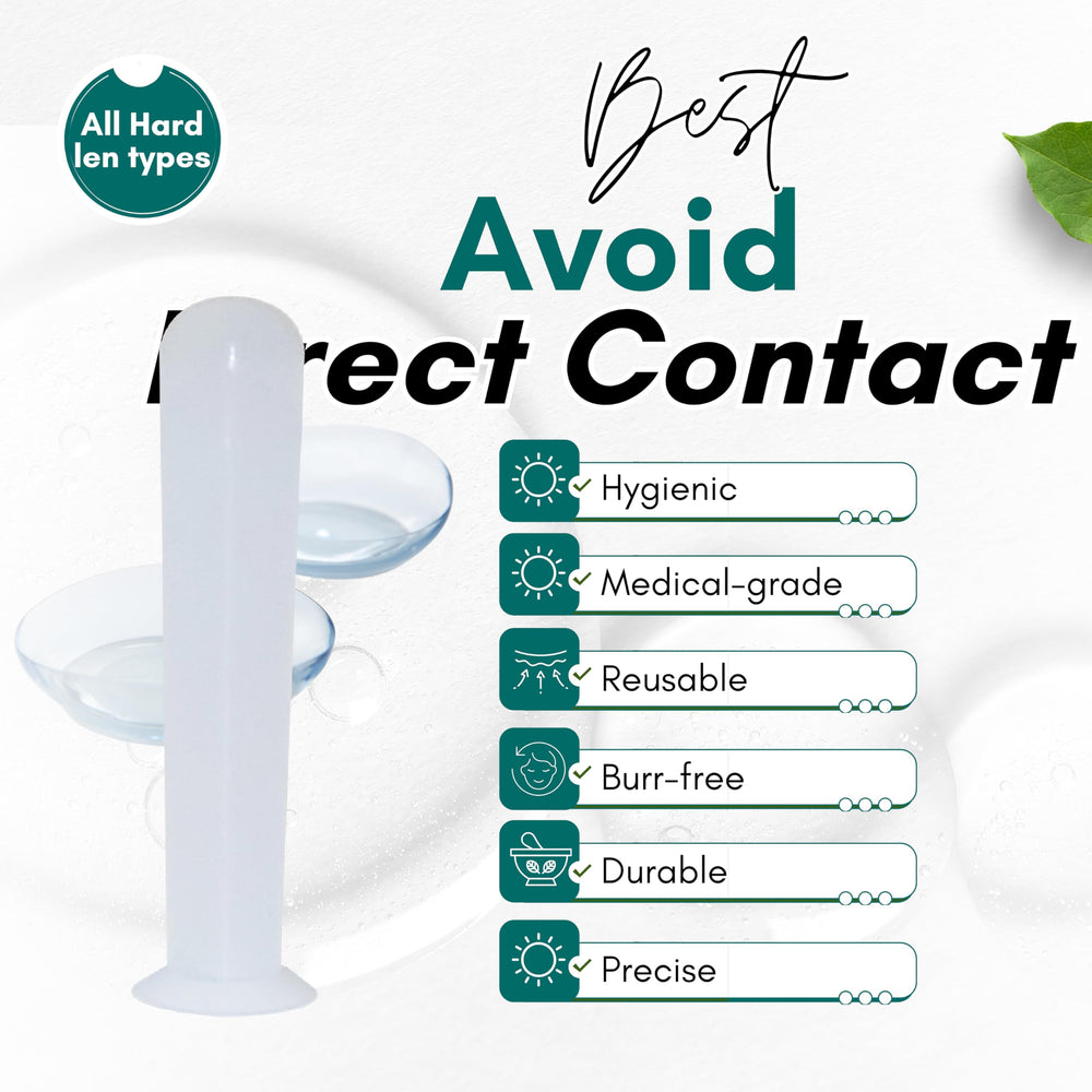 RGP lens plunger remover tool with suction cup displayed in pack