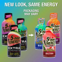 5-hour ENERGY watermelon pour suggests on-the-go energy during long days.