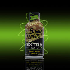 5-hour ENERGY Sour Apple shot pouring for quick on the go boost.