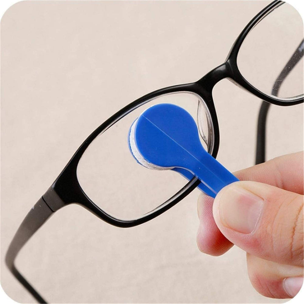Red 5 pack mini eyeglasses microfiber cleaner clips