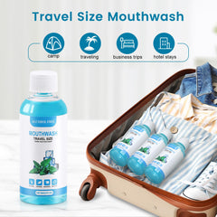80ml travel mouthwash bottle compact for pocket or bag